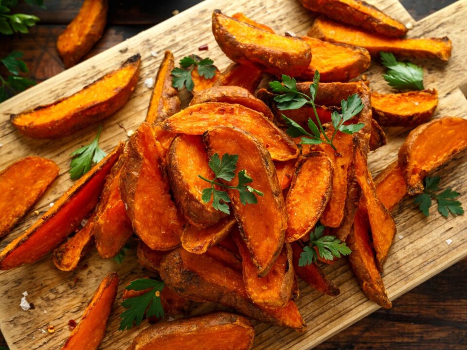 Jamaican Jerk Roasted Sweet Potatoes Recipe